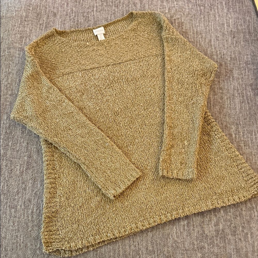 Chico's Textured Tan Sweater